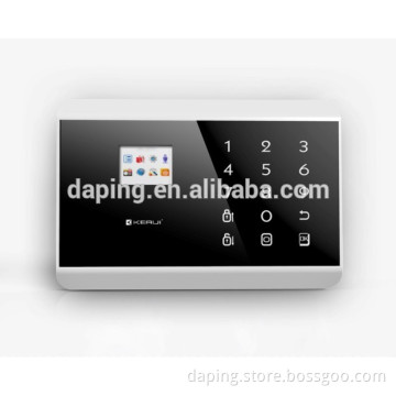 English/Spanish/Portuguese/French/Russian Dual-network Touch Screen wireless intelligent home alarm system